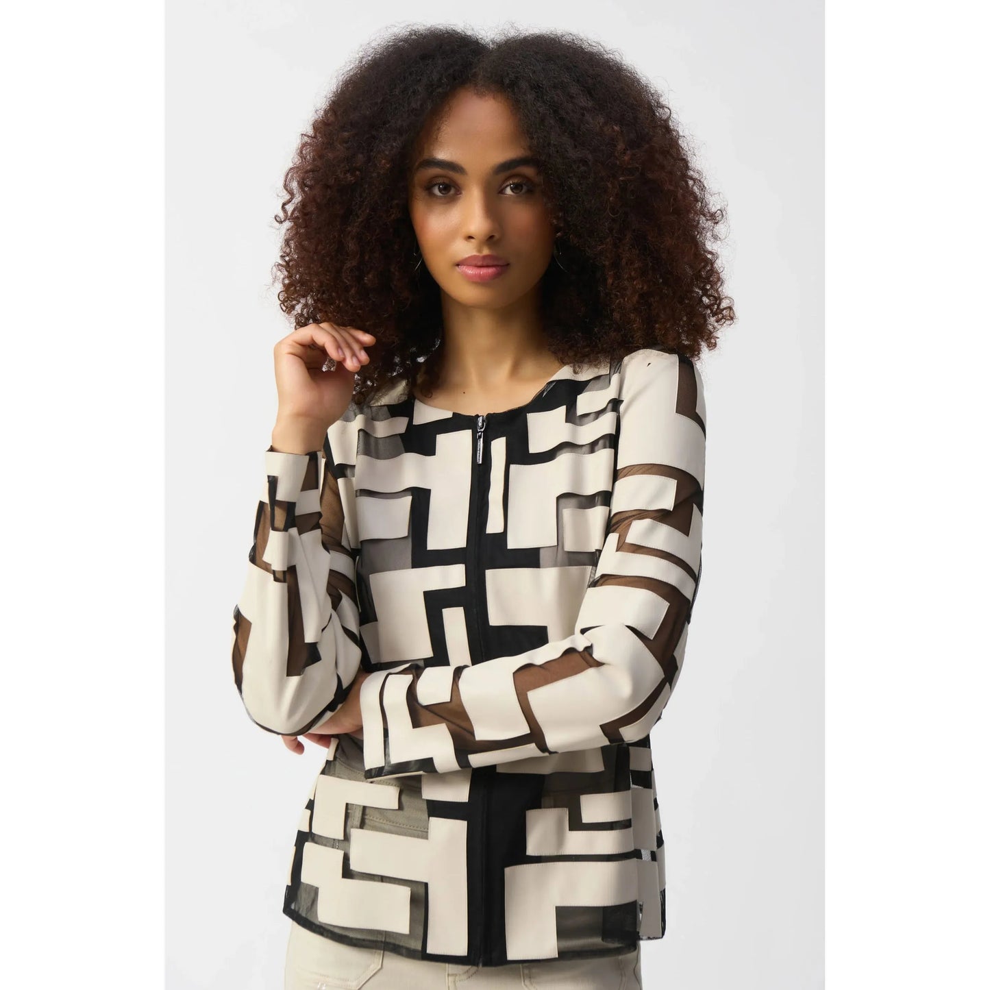 Joseph ribkoff - Jacket - Beige/Zwart