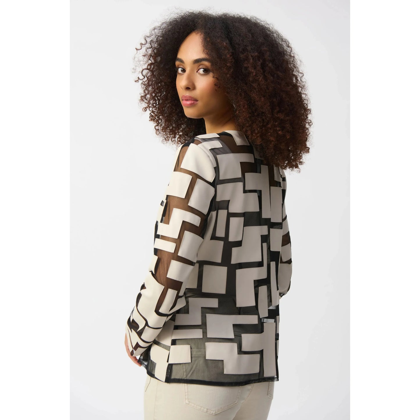 Joseph ribkoff - Jacket - Beige/Zwart