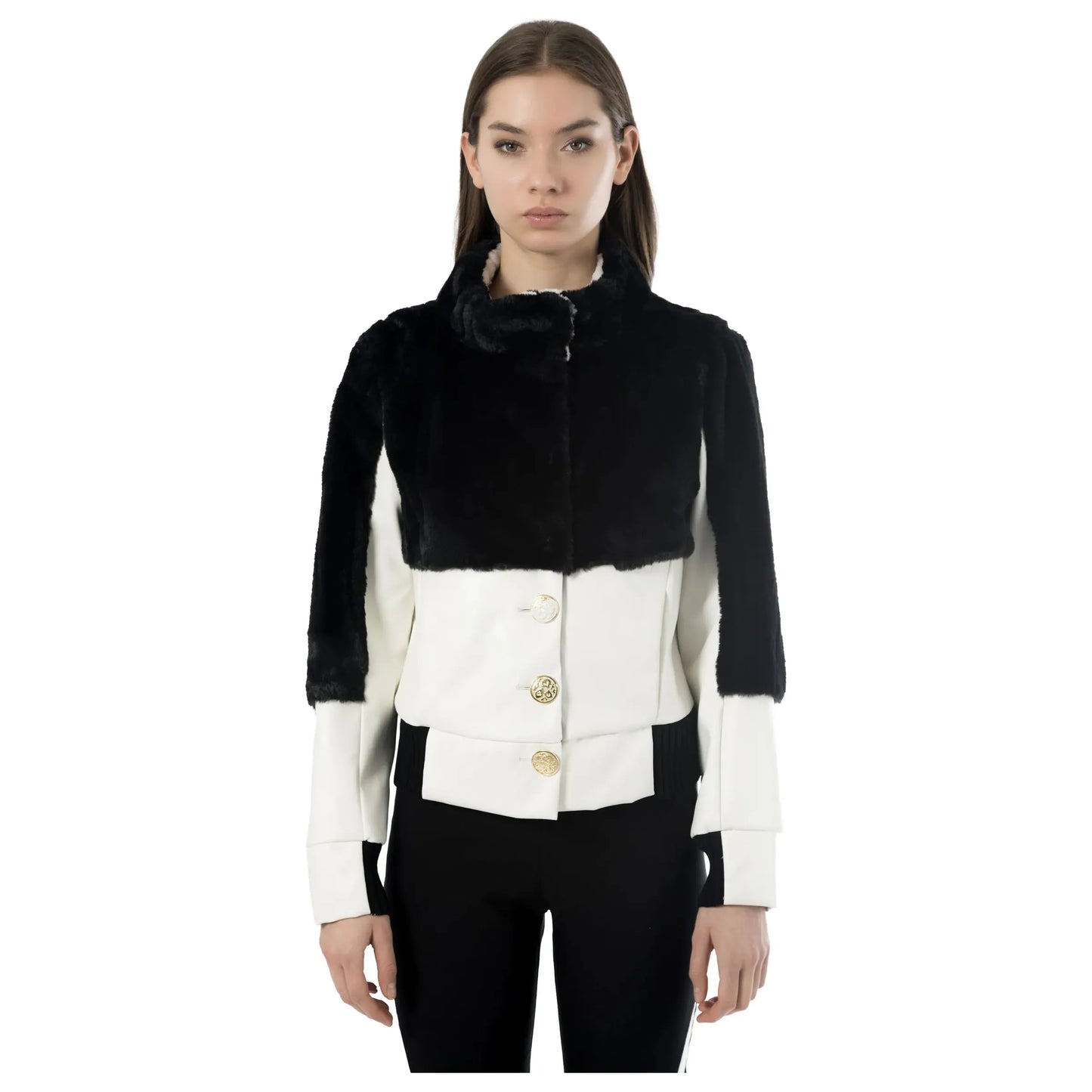 Elisa Cavaletti - Jas - Zwart - Cream