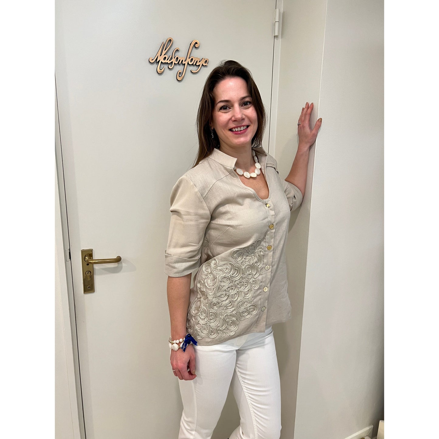 Elisa Cavaleti - Blouse - Beige