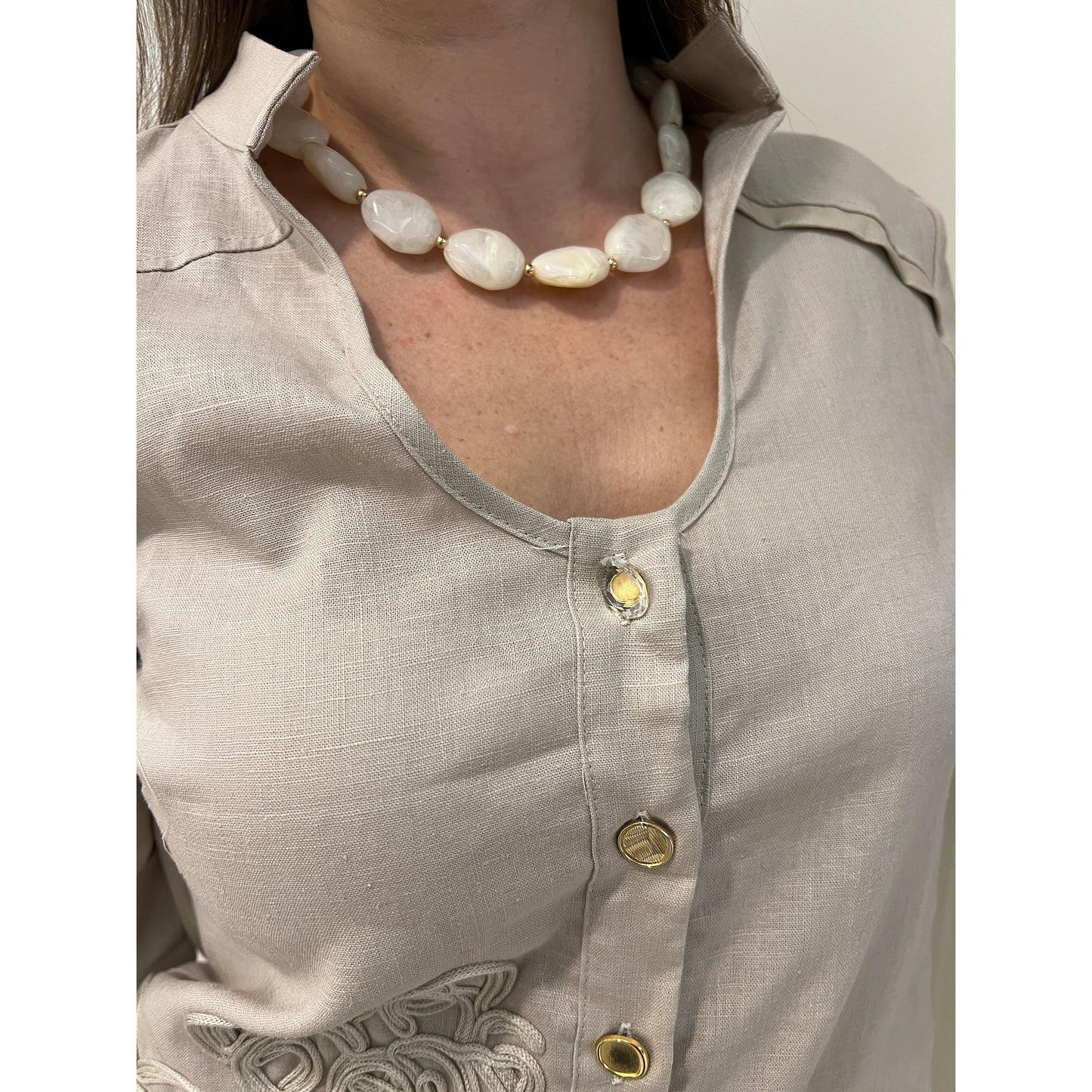 Elisa Cavaleti - Blouse - Beige