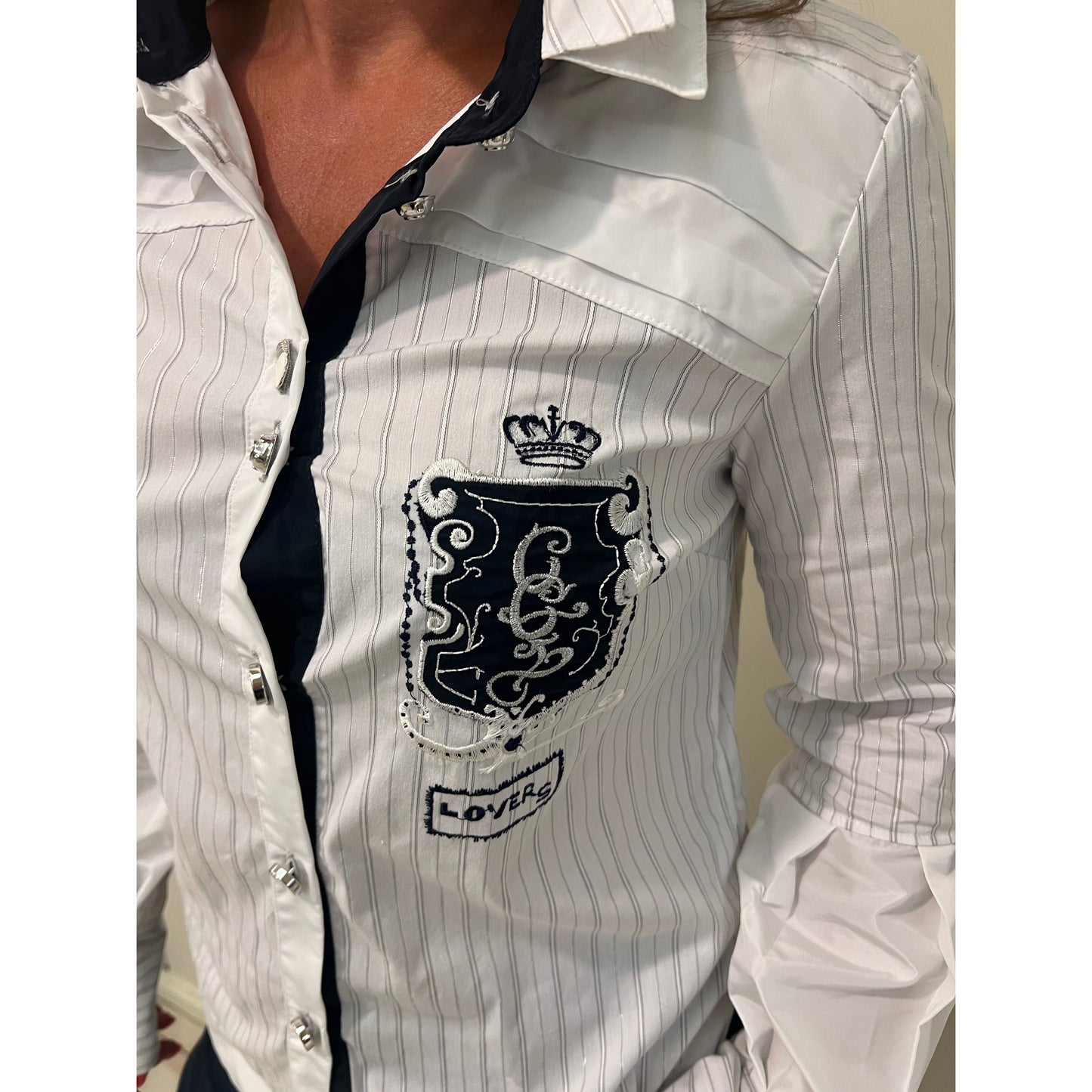 Elisa Cavaletti - Blouse - Donker Blauw