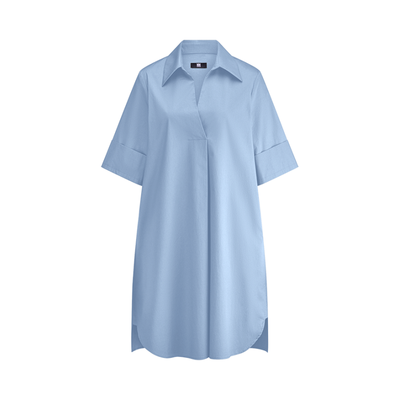 Riani - COTTON DRESS - oversized fit - BLAUW