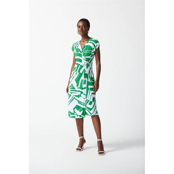 JOSEPH RIBKOFF- jurk - wit - groen