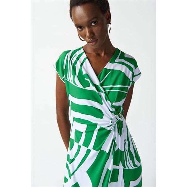 JOSEPH RIBKOFF- jurk - wit - groen