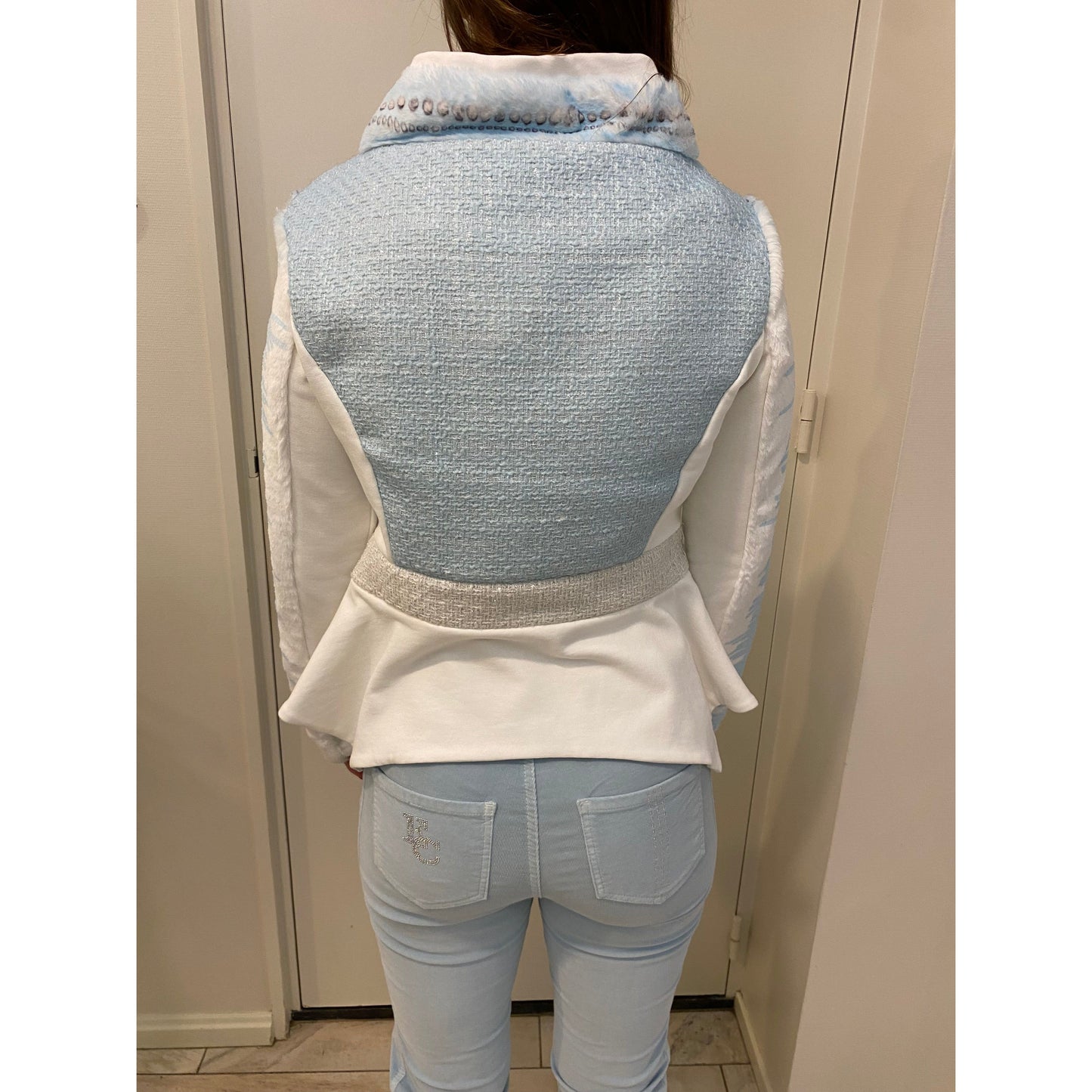 Elisa Cavaletti - jacket - wit met blauw