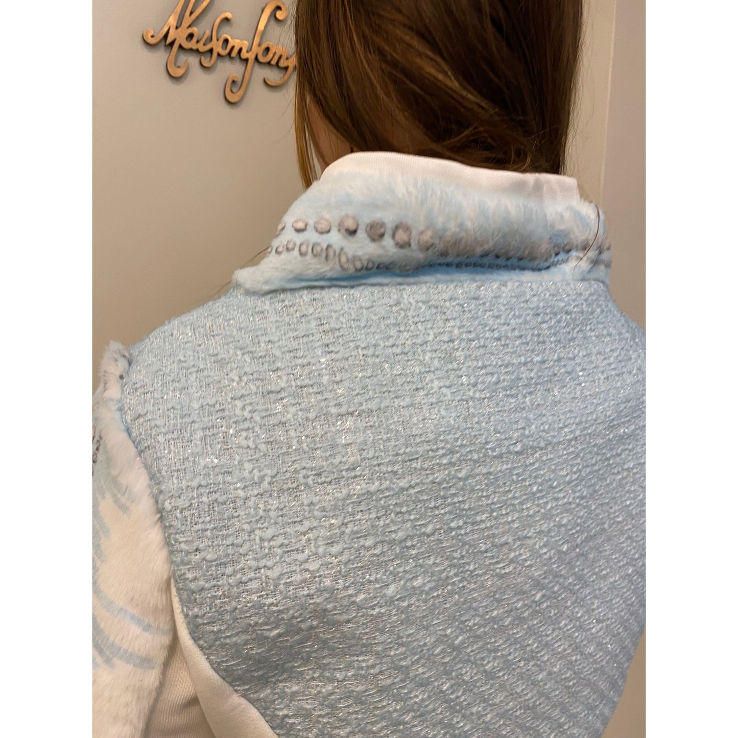 Elisa Cavaletti - jacket - wit met blauw