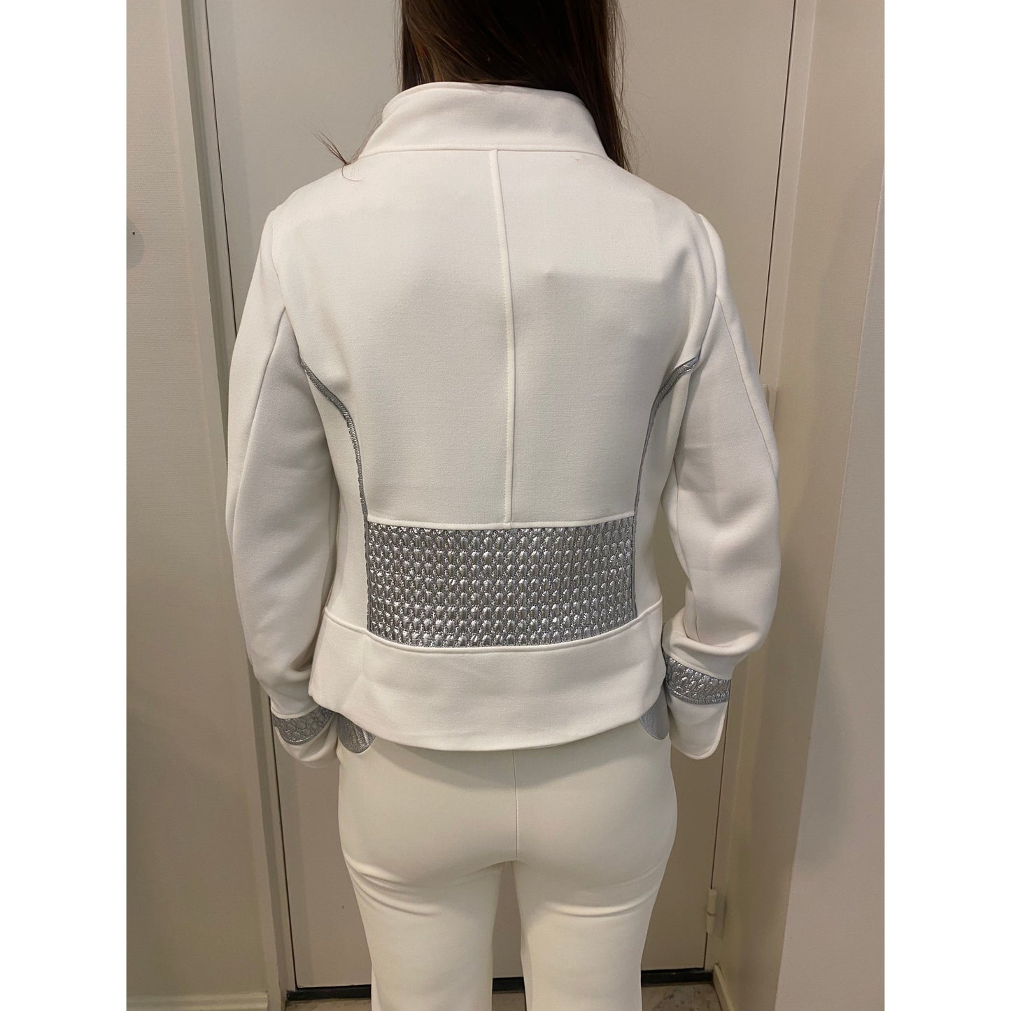 Elisa Cavaletti - jacket - wit met zilver