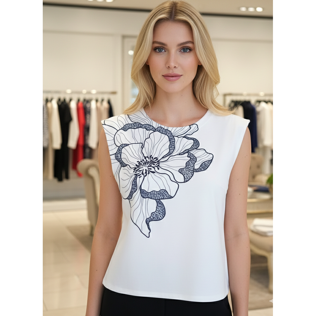 Leo & ugo top met borduursel - BY NICOLE