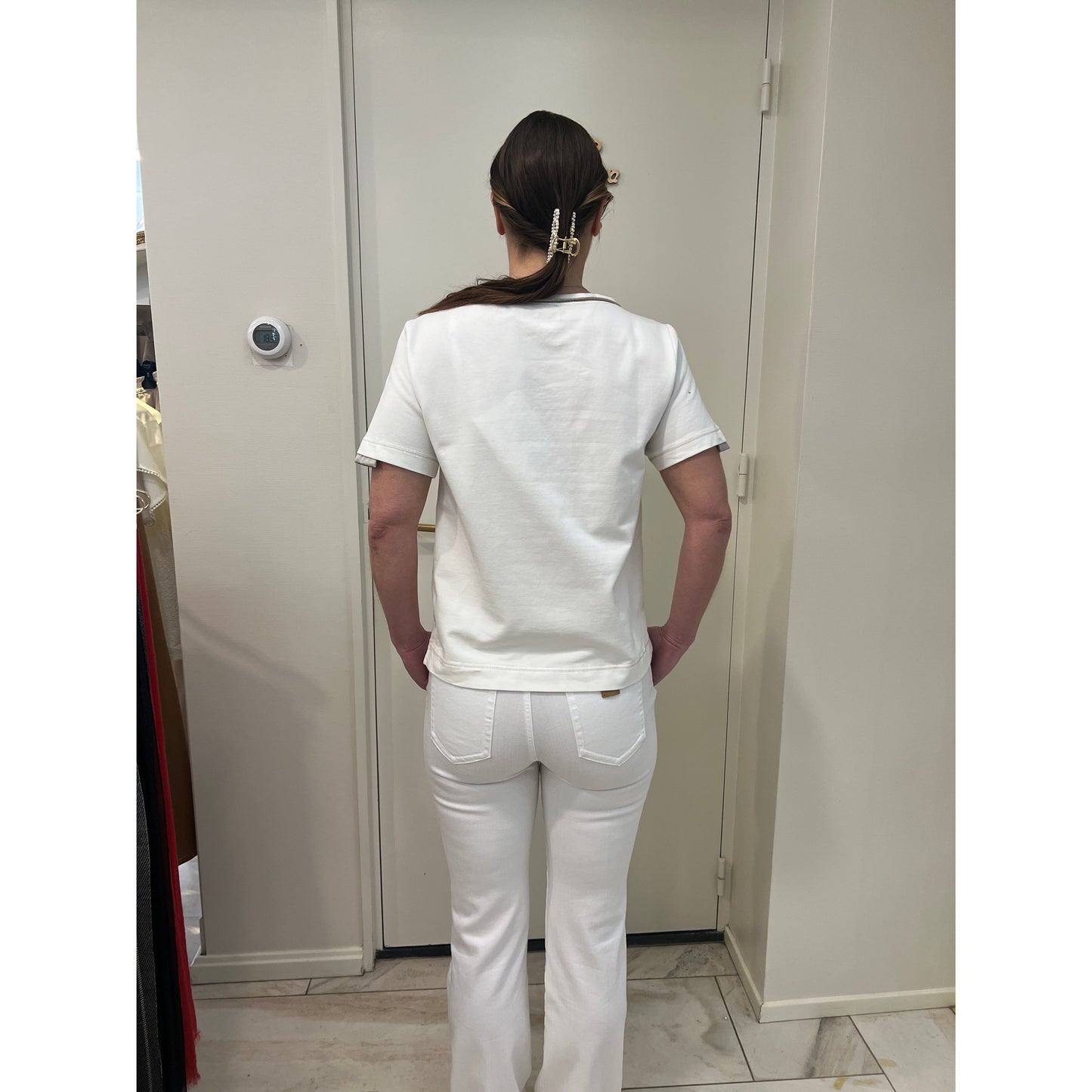 Elisa Cavaletti - shirt - wit- beige