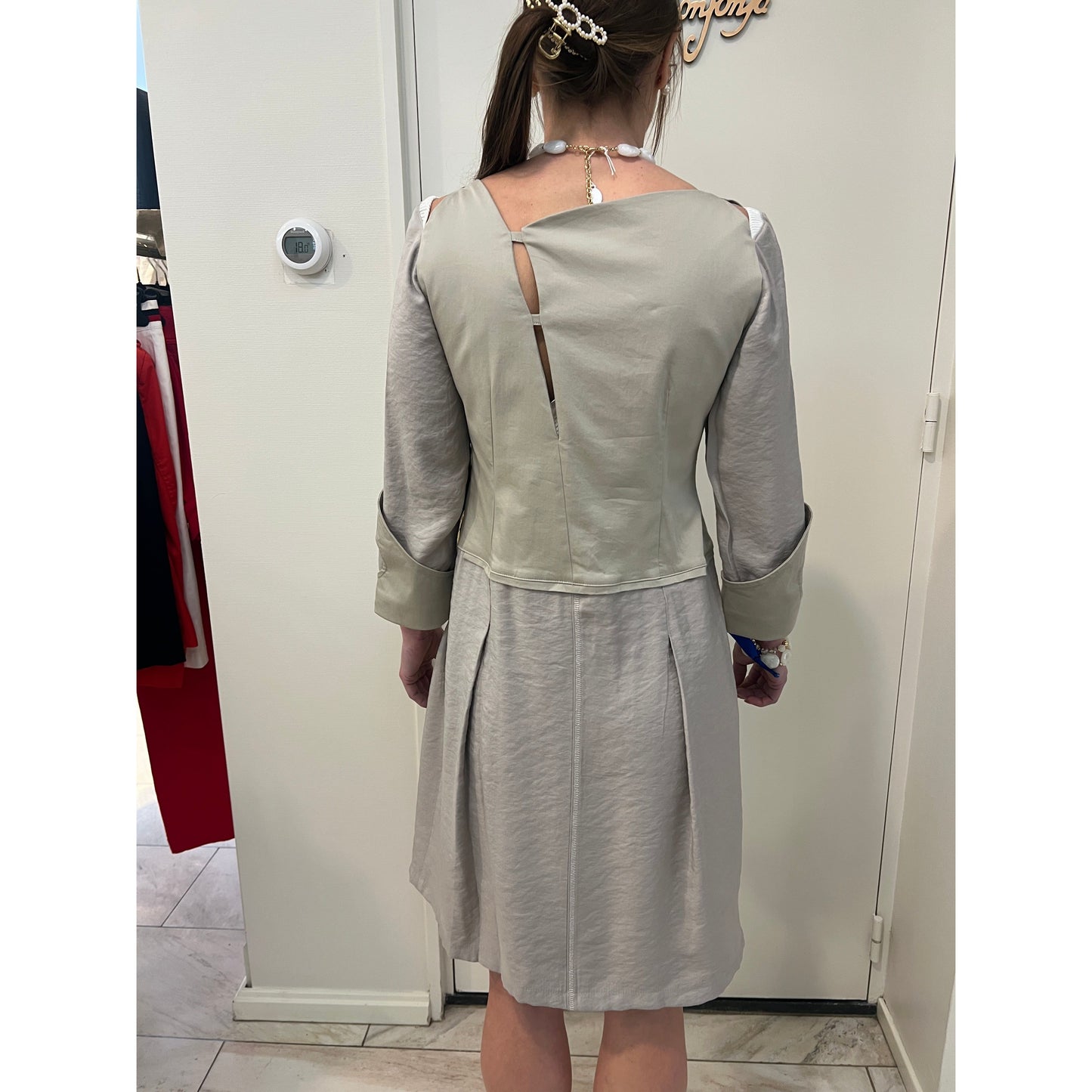 Elisa Cavaletti - Jurk - beige - wit