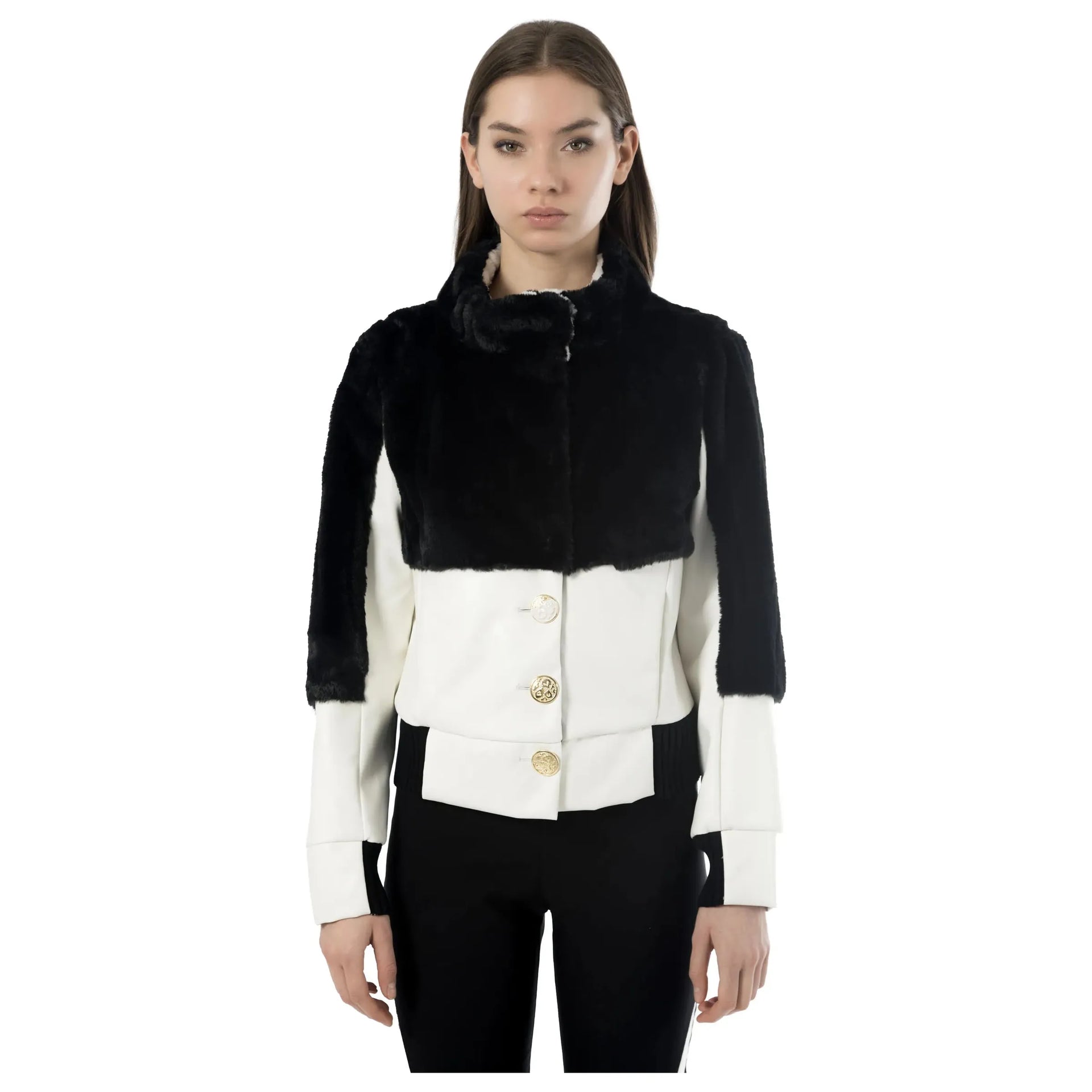 Elisa Cavaletti - Jas - Zwart - Cream