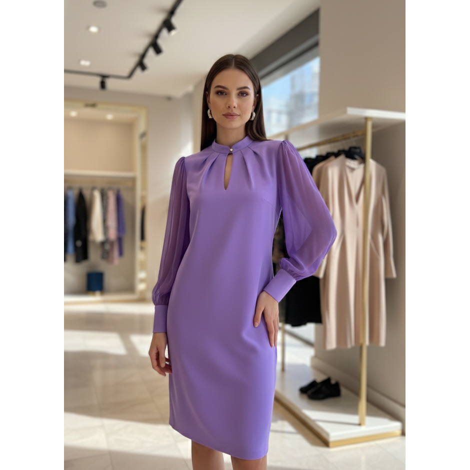 Jurk paars Raffaelli