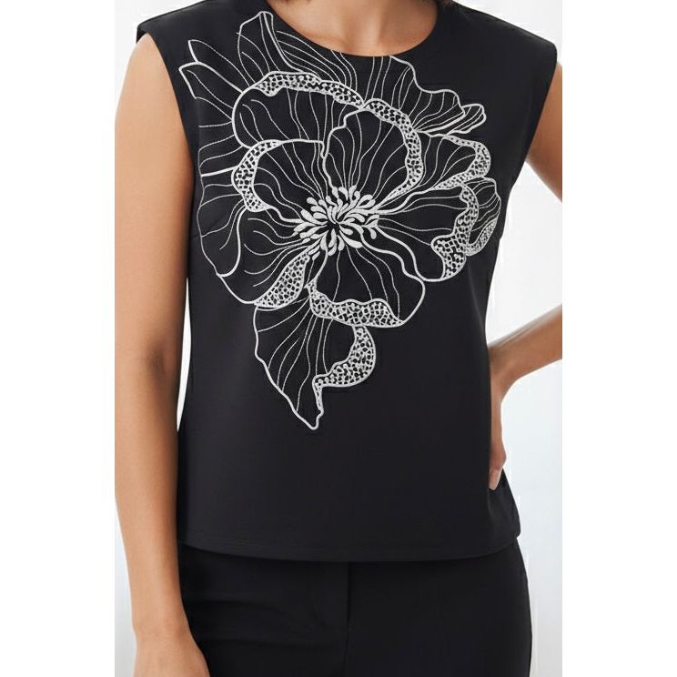 Leo & ugo top met borduursel