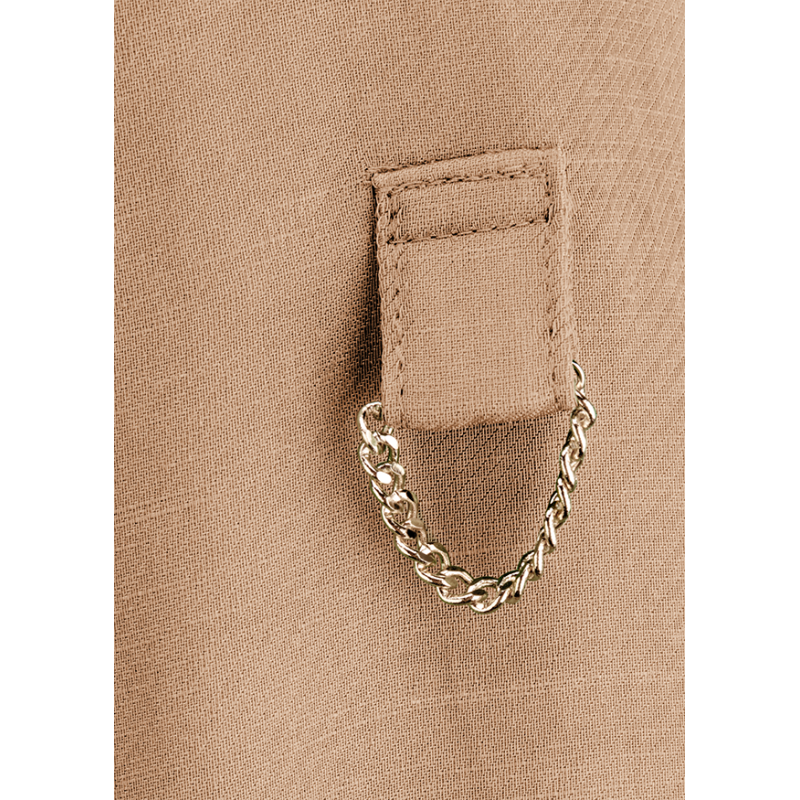 Riani - SATIN BLOUSE DRESS - oversized fit - Camel/beige