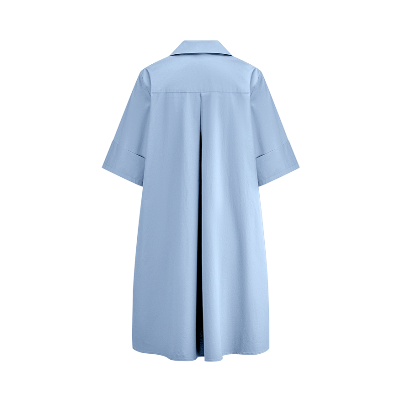 Riani - COTTON DRESS - oversized fit - BLAUW