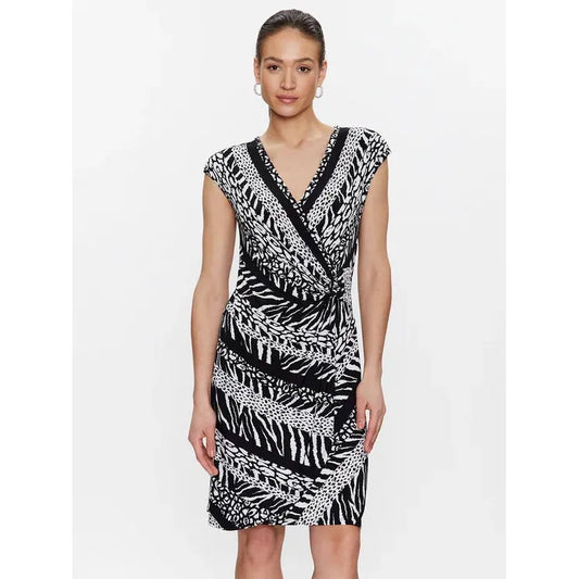 Joseph ribkoff - jurk - zwart/ wit