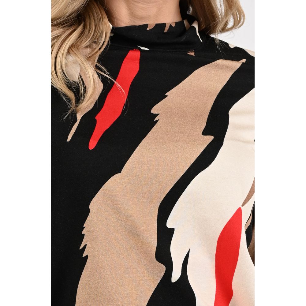 Faber- trui - zwart wit rood bruin
