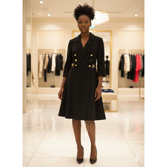 Zwarte jurk Raffaelli