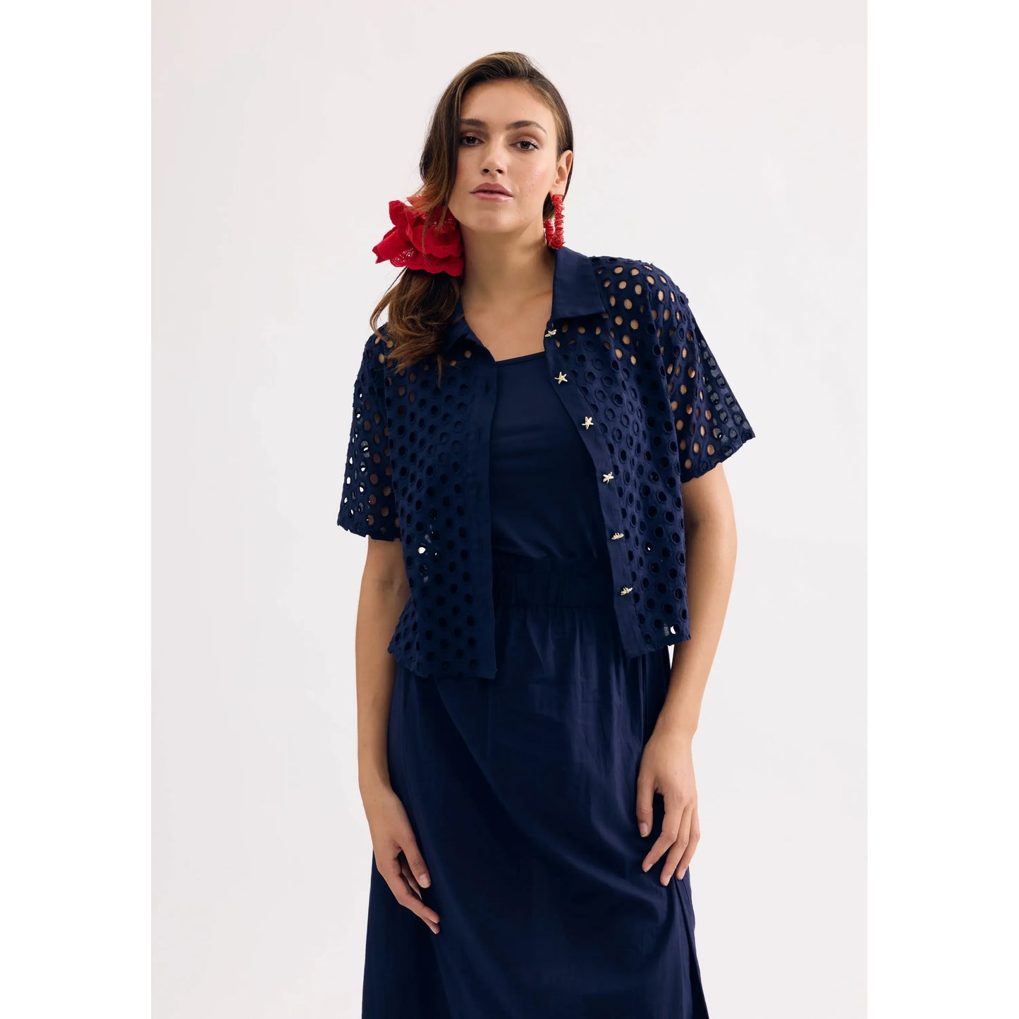 Leo & ugo blouse blauw