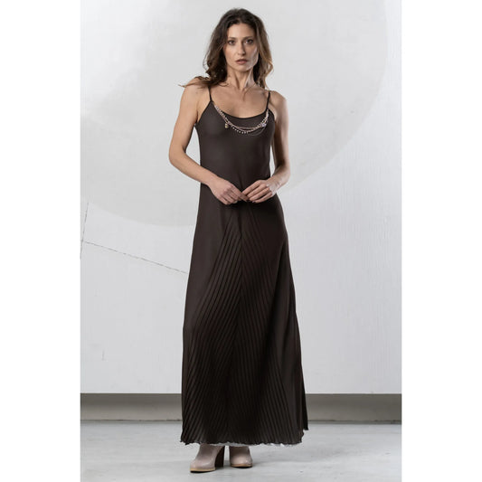 Bruine jurk  | Elisa Cavaletti