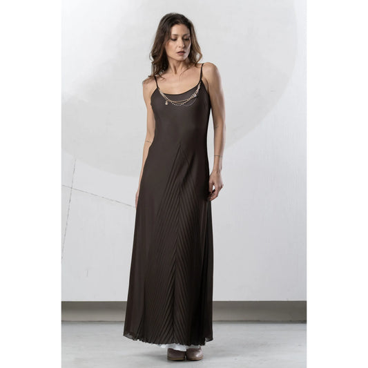 Bruine jurk  | Elisa Cavaletti