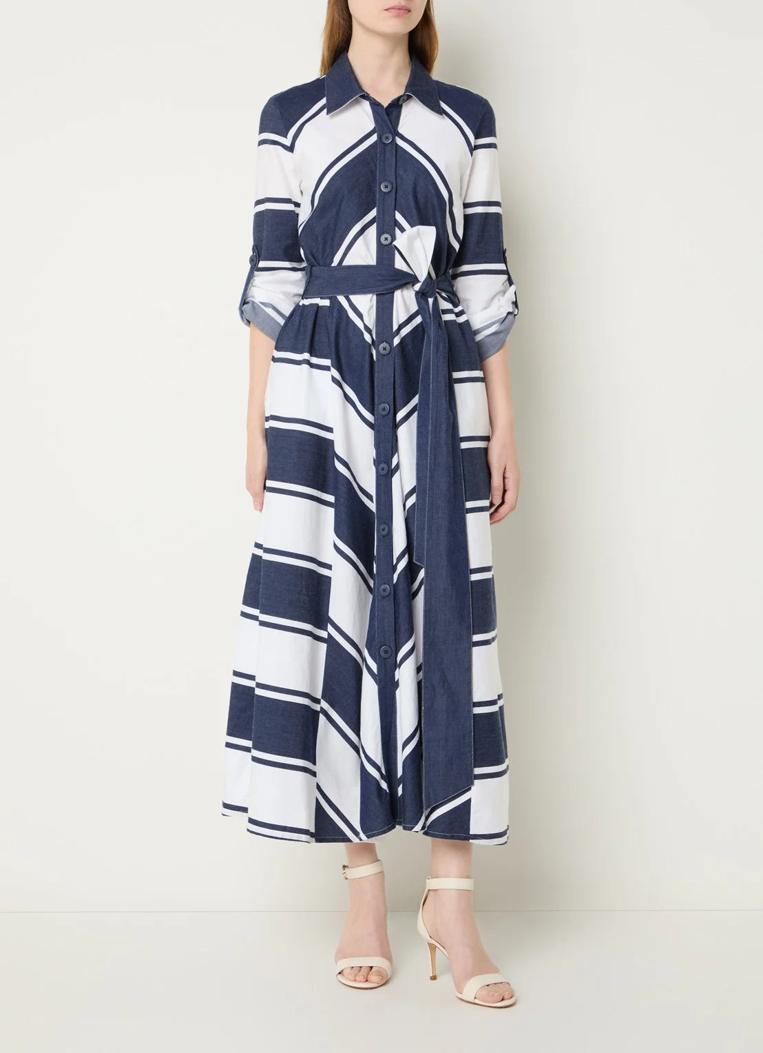 Gestreepte jurk  | Joseph Ribkoff