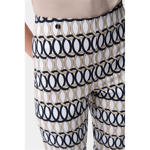 Broek beige met patroon | Joseph Ribkoff