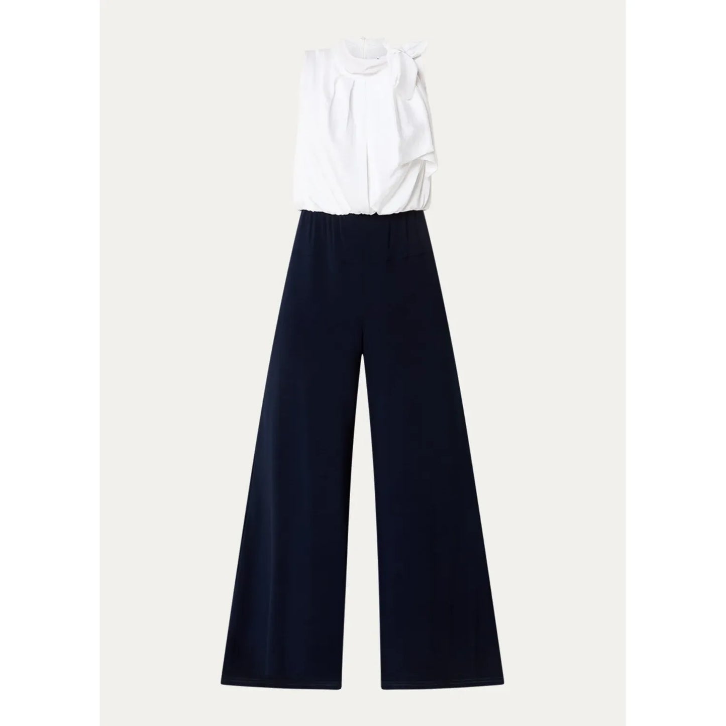 Jumpsuite | blauw met wit  | Joseph Ribkoff