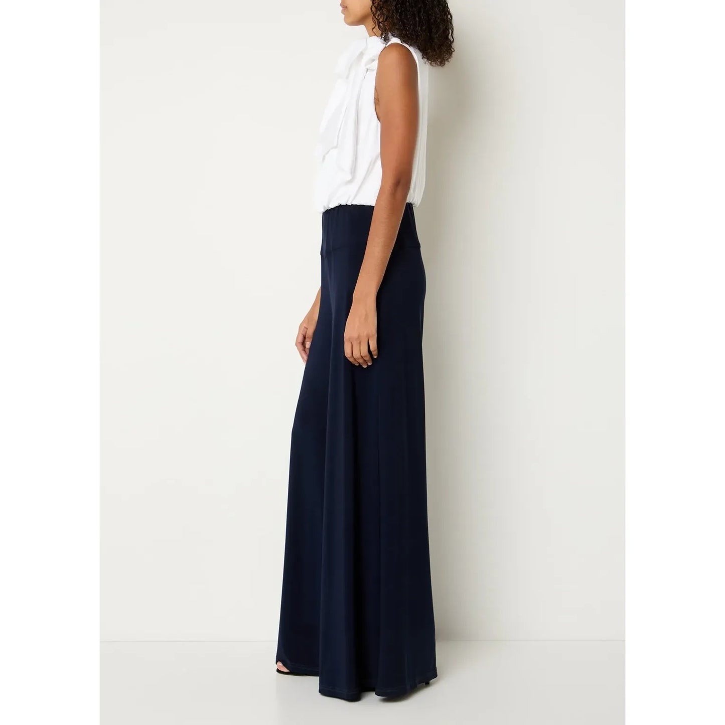 Jumpsuite | blauw met wit  | Joseph Ribkoff