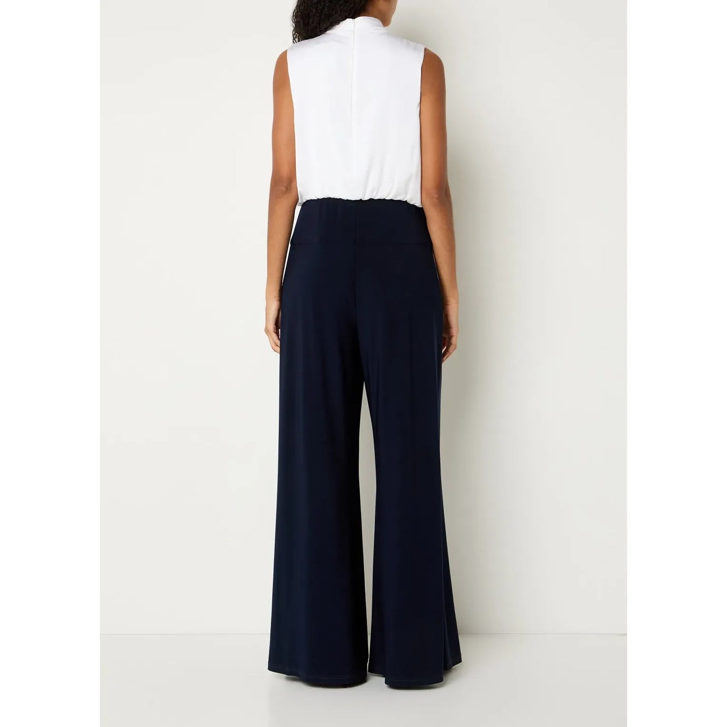 Jumpsuite | blauw met wit  | Joseph Ribkoff