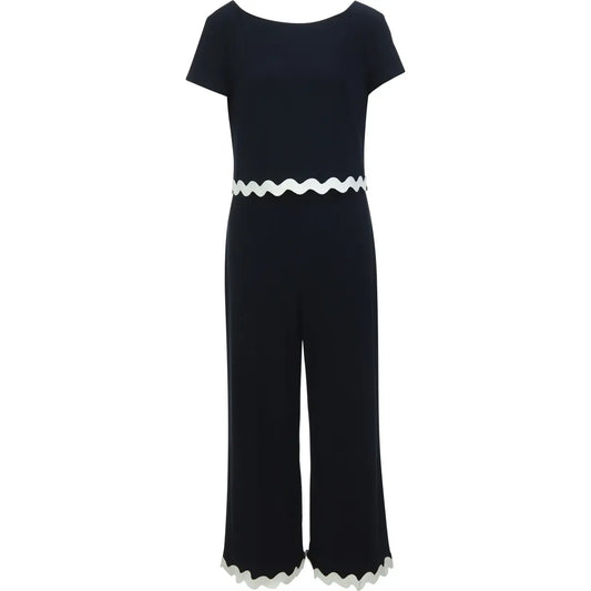 Jumpsuit | zwart met wit | Joseph Ribkoff
