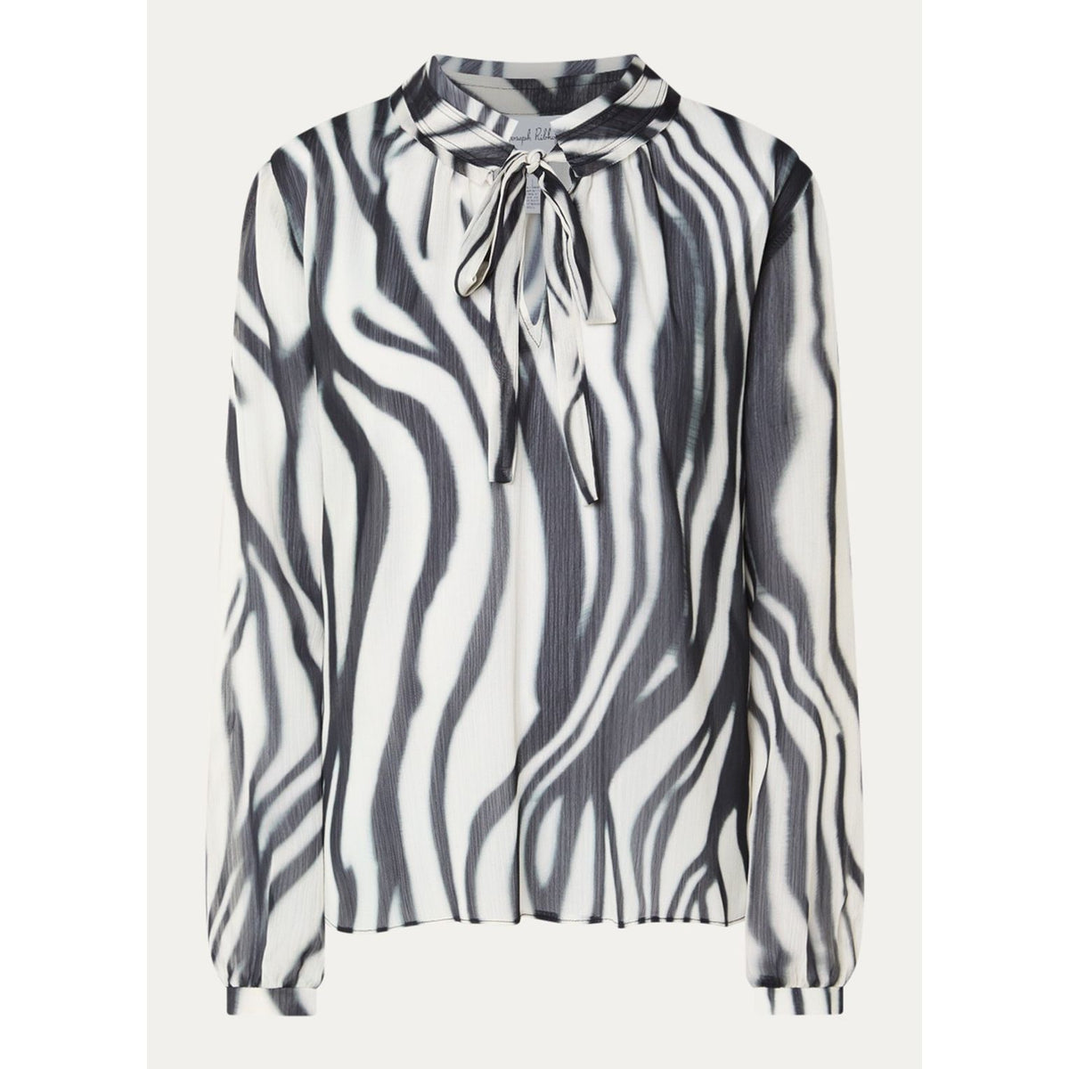 Blouse | zwart met wit| Joseph Ribkoff