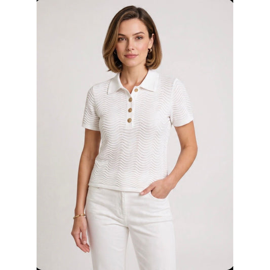 Polo wit | Joseph Ribkoff