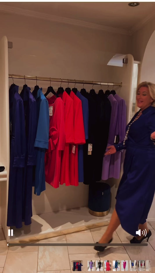 Jurk blauw | Raffaelli