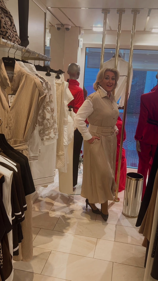 Jurk beige | Joseph Ribkoff